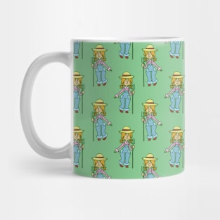 Cute Farmer Girl Pattern Mug